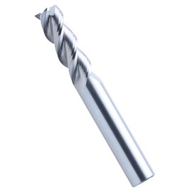 Tommy Global TG1312 Carbide Square End Mill, Blade Diameter 0.2 inches (6 mm), Total Length 12.0 gal (50 L), 3 Blades, Uncoated/Uncoated