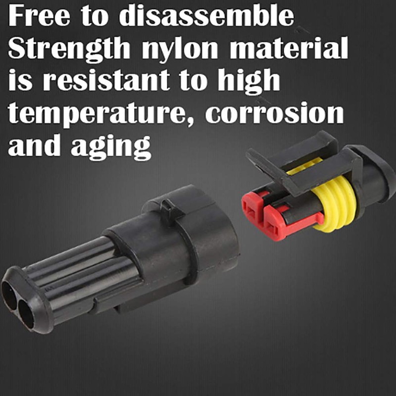 CESFONJER Car Waterproof Connector, Waterproof Electrical Terminals, Motorcycle Scooter Truck