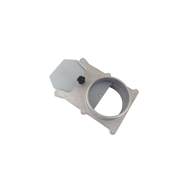 3" OD Self Cleaning No Clog Aluminum Blast Gate Cut