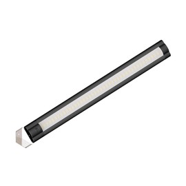 ledscom.de Siris LED Under-Unit Light Matt Black Corner Mounting Flat 30 cm 368 lm Warm White