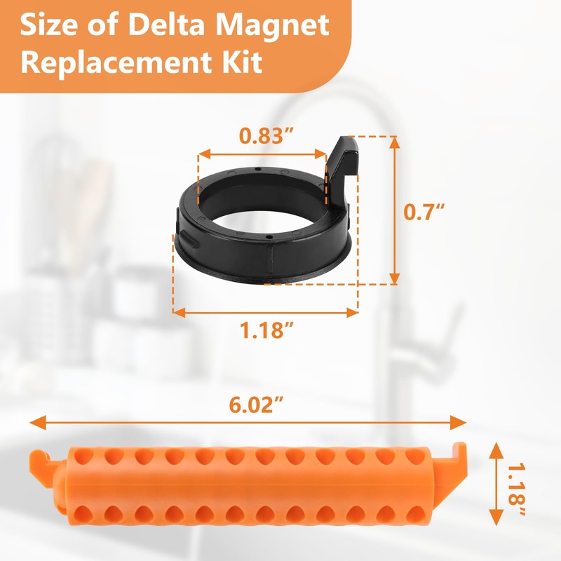 RP80977 Magnet Replacement Kit for Delta Kitchen Faucet, Faucet Plumbing