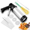 Churro Maker Kit,Hollow Churro Machine,with 3 Disc, Piping Bag, Cleaning