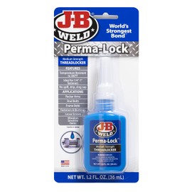 J-B Weld 24236 Perma-Lock Medium Strength Threadlocker - Blue - 36 ml