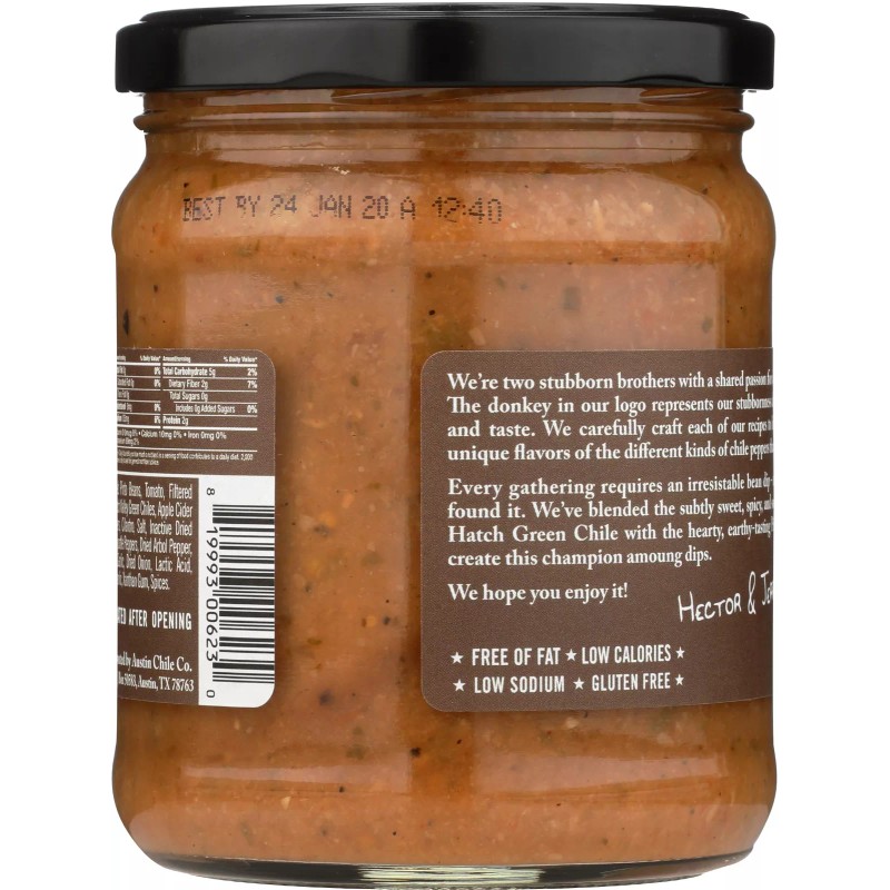 Austin Chile Company Dip Pinto Bean Chile 16 oz (Pack