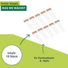 Windhager Copper Plant Signs, Plug-in Signs, Plant Stakes, Plug-in Labels,