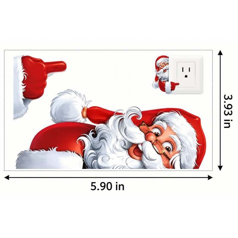 Christmas Wall Sticker for Switch & Wall Decor – Self-Adhesive
