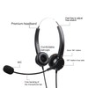 Call Center Headset Adjustable Wired Noise Cancelling Customer Service Headset