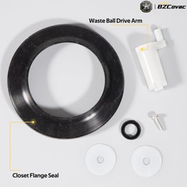 Bzcovac 42048 Waste Ball Drive Arm Repair Kit Compatible with Thetford Aqua Magic Style Lite, Style II & Style Plus RV Toilets - Includes Closet Flange Seal, Drive Arm & Screw