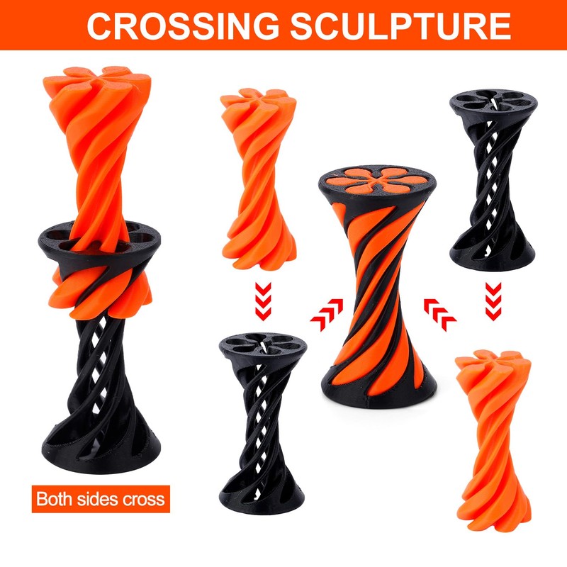 Spiral Cone Toy, Spiral 3D Cone Decompression Toy Impossible Pyramid