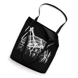 Line Art Entomologists Conehead Katydid Tote Bag