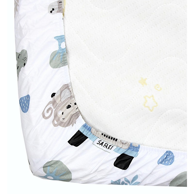 TupTam Baby Fitted Sheet for Baby Cot Bed Pack of