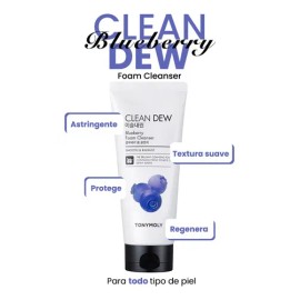 Tonymoly - Espuma Limpiadora De Blueberry Clean Dew Tipo de piel Mixta