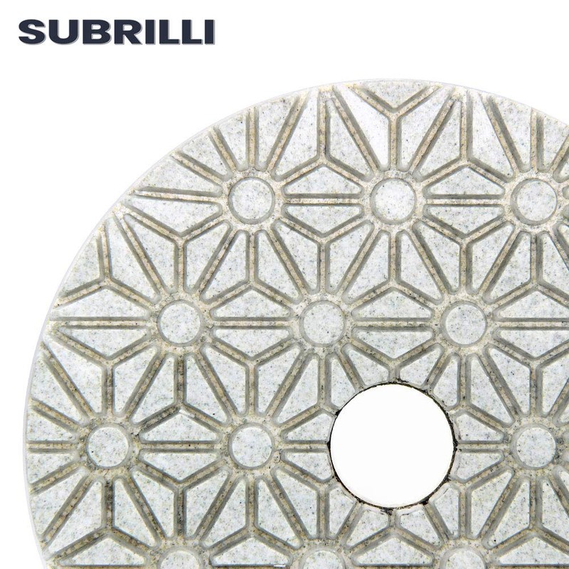 Dry/Wet 3 Step Diamond Polishing Pads 4" Sanding Discs Grit