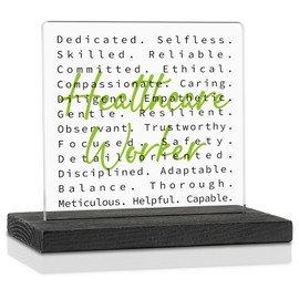 A Thoughtful Gifts for Healthcare Workers, Inspirational Quote Sign for Medical Professionals, Nurses, and Caregivers, Meaningful Office Decor for Appreciation Decor Sign Plaque VA34