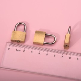 Matory 3 Set Mini Padlock with Keys Small Diary Padlocks Luggage Padlock Travel Bags Backpack Computer Bag Padlocks (3)