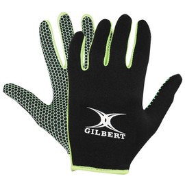 Gilbert Boy's Atomic Gloves - Black/Green, 3X-Small