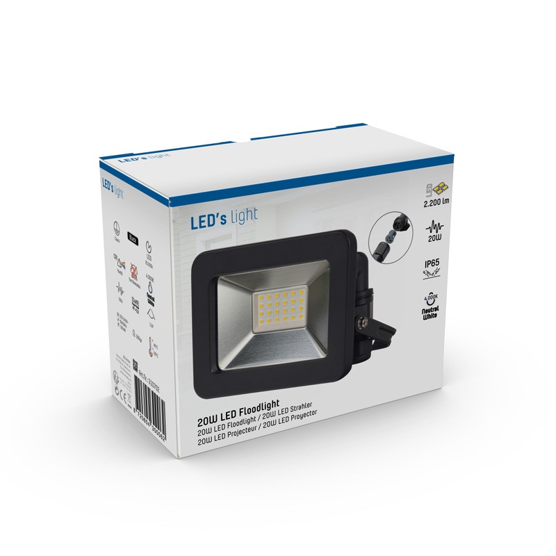 LED's light 0310702 LED Outdoor Spotlight 20 Watt Neutral White