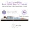 Firm King Mattress Topper, 3 inch Cooling Memory Foam Gel-Infused