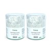EASYN Soft Pointed Double-Sided Makeup Cotton Swabs, 120 Pcs (Cylinder), 2-Pack Pouch 2ea