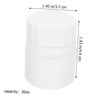 NOLITOY 12pcs Hdpe Solid Jar Bottles for Toiletries Portable Travel
