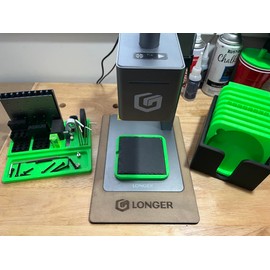 Laser Engraver Jig for 4" Square Slate Coasters – Fits Longer Nano Pro - Precision Engraving Alignment