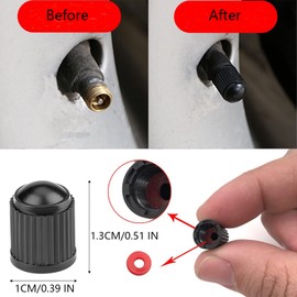 Car Valve Caps, Pack of 30 Universal Car Tyre Valve Caps Bicycle Wheel Valve Caps Made of Plastic for Stable Tyre Pressure, Bicycles Car Motorcycle