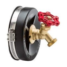 Mission Rubber Band Seal End Caps with Hose Bibb 0701516 1 1/2" End Cap W/Hose Bib