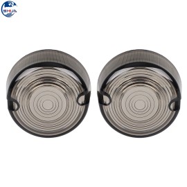 Unbranded Smoke Turn Signals Light Lens Cover Fit For Harley Wide Glide FXDWG Softail FXST
