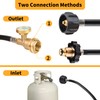 Onlyflame 12 FT Propane Extension Hose with Gauge - Propane