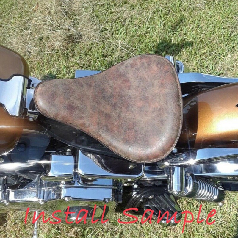 GOODFITMENT Motorcycle Spring Solo Seat For Harley Bobber Chopper Heritage