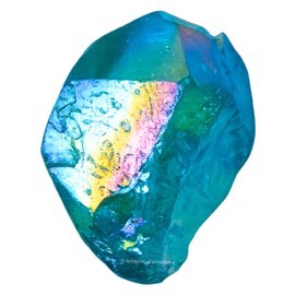 Amazing Gemstone 2 Pieces Aqua Aura Quartz Raw Crystals, Natural Rocks for Meditation and DIY