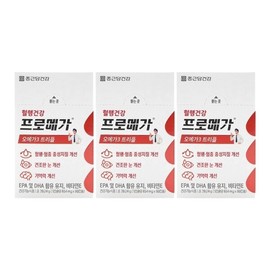 Chong Kun Dang Health Promega Omega 3 Triple Enteric Coated Capsule 654mg x 60 capsules x 3 boxes Hb / 종근당건강 프로메가 오메가3 트리플 장용성캡슐 654mg x 60캡슐 x 3박스 Hb
