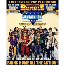 Champion WWE 16”x20” POSTER PRINT - 1992 ROYAL RUMBLE HULK HOGAN RIC FLAIR