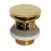 Westbrass Tip-Toe Integrated Overflow Bath Drain, Polished Brass, D98R-01