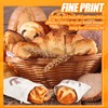 20 Pcs Linen Bread Bag Reusable Homemade Bread Container Drawstring