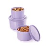 One Touch Canister 3 Piece Set Airtight Container Kitchen Storage