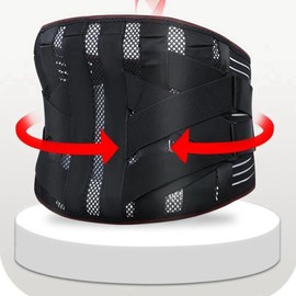 Back Brace Support Belt-Work Back Brace Lumbar Support for Back Pain, Sciatica, Scoliosis, Herniated Disc Adjustable Support Straps-Lower ,Industrial Lower Back Pain Protection Belt in Construction, Mover, Warehouse Jobs for Men & Women (XL)