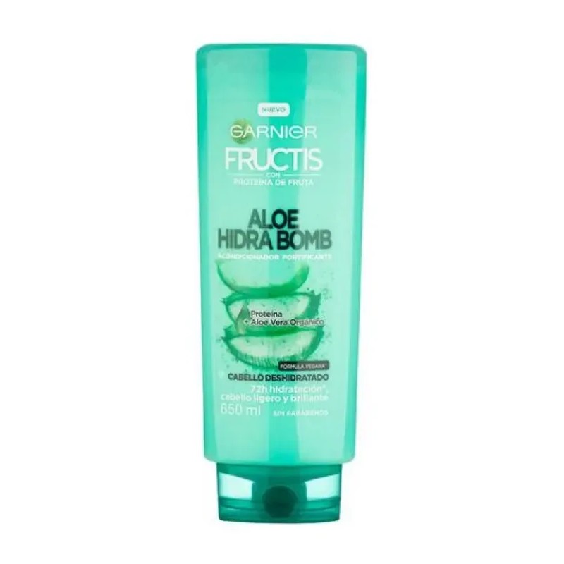 Acondicionador Garnier Fructis Aloe Vera Hidra Bomb 650 Ml