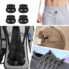 YOUNIEYO 20pcs Black Plastic Cord Locks End Spring Toggle Stopper