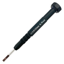 Flathead Screwdriver 3.0mm, Precision Slotted Screwdriver -3.0mm Flat Head, Magnetic, Lightweight, S2 High Alloy Steel Flat Blade, Smooth Turning Cap