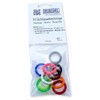 van den Heuvel Key Identification Rings Multi-Coloured 10-Pack