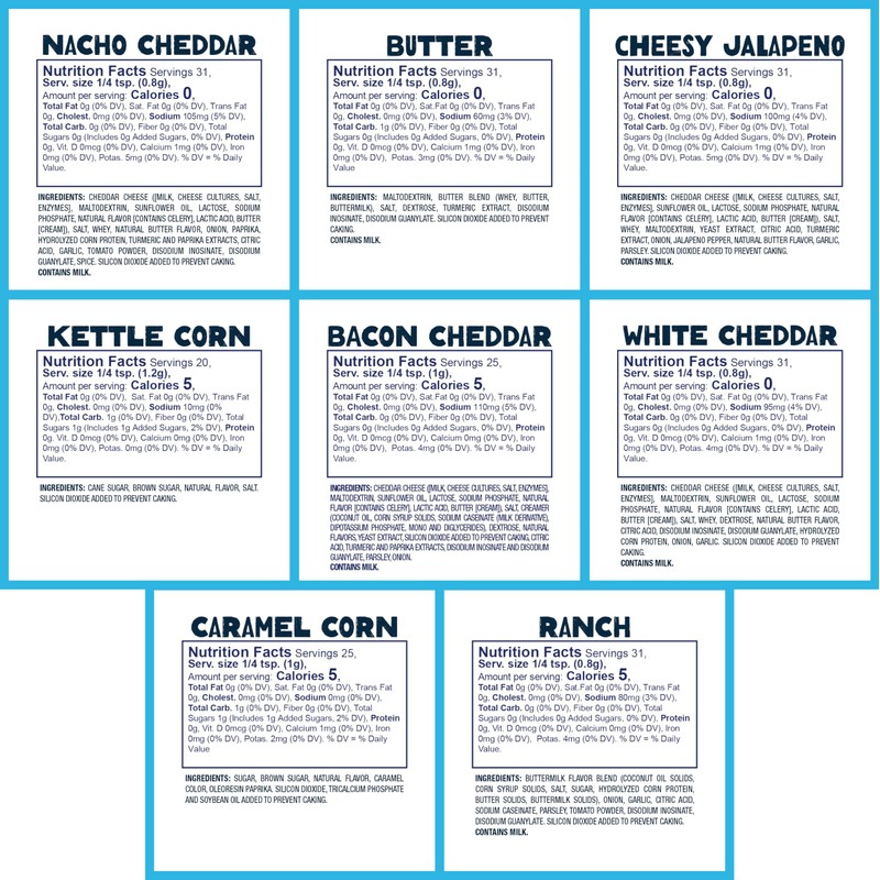 Kernel Season's Popcorn Seasoning Mini Jars Variety Pack, 0.9 Ounce