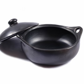 Ancient Cookware, Chamba Flat Clay Casserole, Extra Large, 6 Quarts