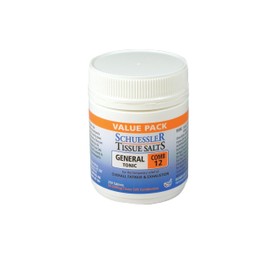 Schuessler Tissue Salts Schuessler Tissue Salts 250 Tablets - Comb 12 - General Tonic