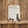 MY DOG'S RULES RETRO STYLE METAL TIN SIGN/PLAQUE BLACK LABRADOR
