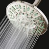 AquaDance 7-inch 6-Setting Rainfall Showerhead with Anti-Microbial Microban Protection from
