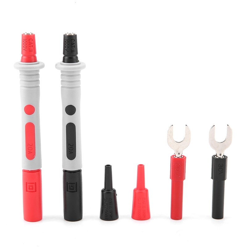 28Pcs P1300F Multifunction Replaceable Multimeter Probe Test Lead Kits 4mm
