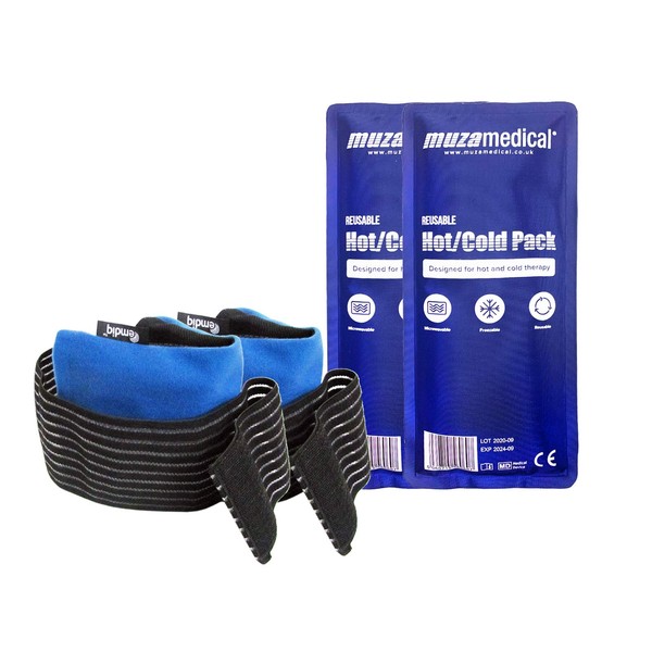 Emdiq Adjustable Compress Wrap and Luxury Flexible Hot Cold Gel