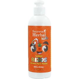 Crema para Peinar Secreto Herbal Línea Rizo Kids Chía, Ricino y Karité 240 ml