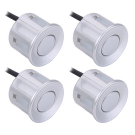 4pcs Reverse Backup Parking Rear Bumper Park Assist Object Sensor Silver for Most Vehicles